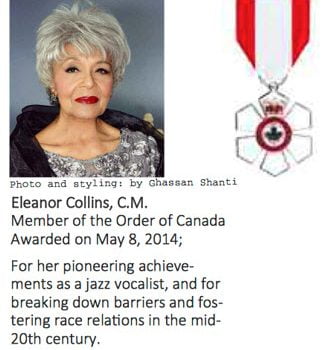 Eleanor Collins - Order of Canada