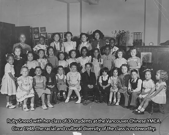 Ruby Sneed with her class