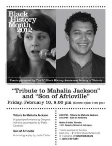 Tribute to Mahalia Jackson and Son of Africville