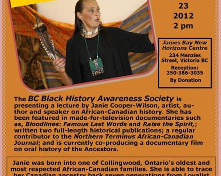 Speaker Janie Cooper-Wilson African-Canadian History