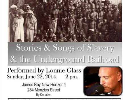Lonnie Glass Songs & Stories about Slavery and the UGRR