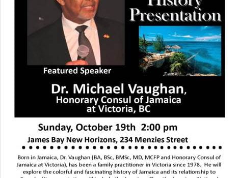 Event Poster with image of Dr. Vaughn and event details