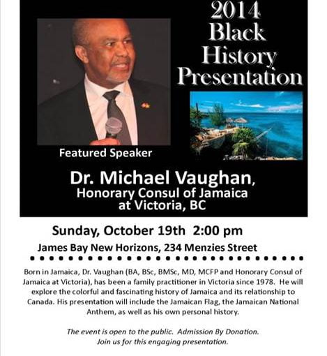 Event Poster with image of Dr. Vaughn and event details