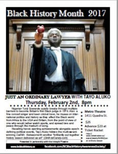 Tayo Aluko Performs "Just an Ordinary Lawyer Feb 2, 2017
