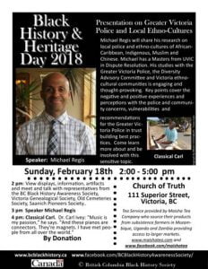 Speaker Michael Regis Greater Victoria Police and Local Ethno Cultures