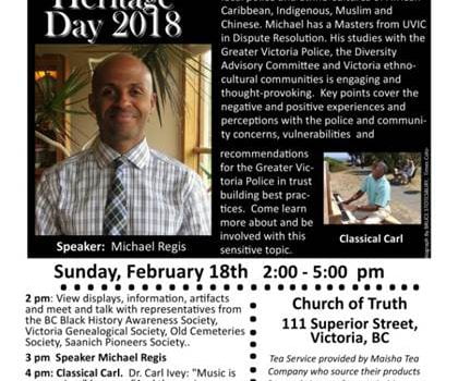 Speaker Michael Regis Greater Victoria Police and Local Ethno Cultures
