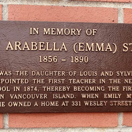 plaque on brick wall