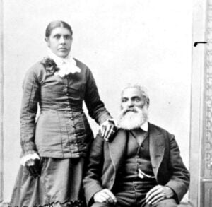 b&w studio portrait charles and nancy alexander