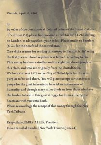 hand-written letter on faded writing paper