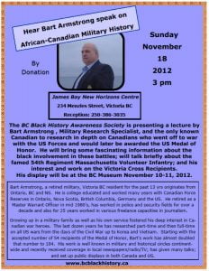 Poster with image and event details, black text on blue background