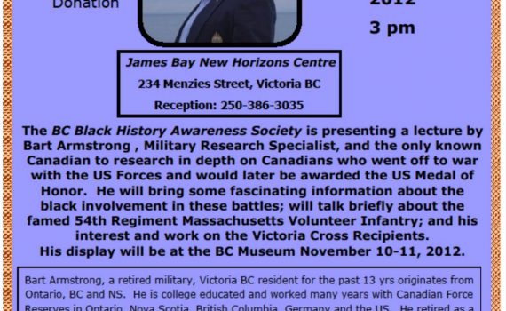 Poster with image and event details, black text on blue background