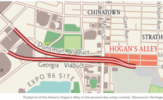 map showing streets and landmarks