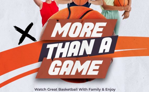 poster gray background youth and oversized basketball, event details