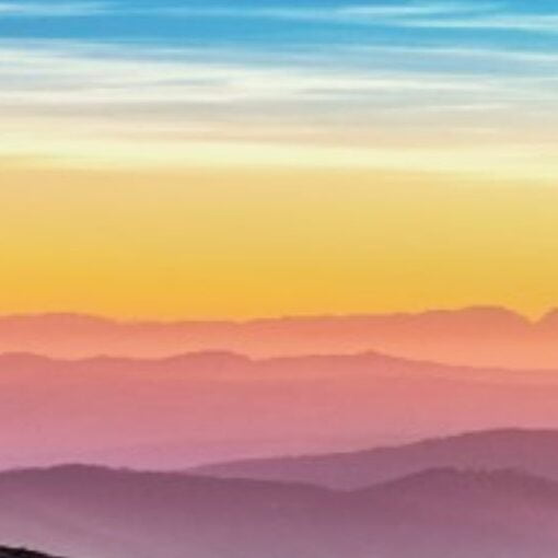 Sunrise over mountains