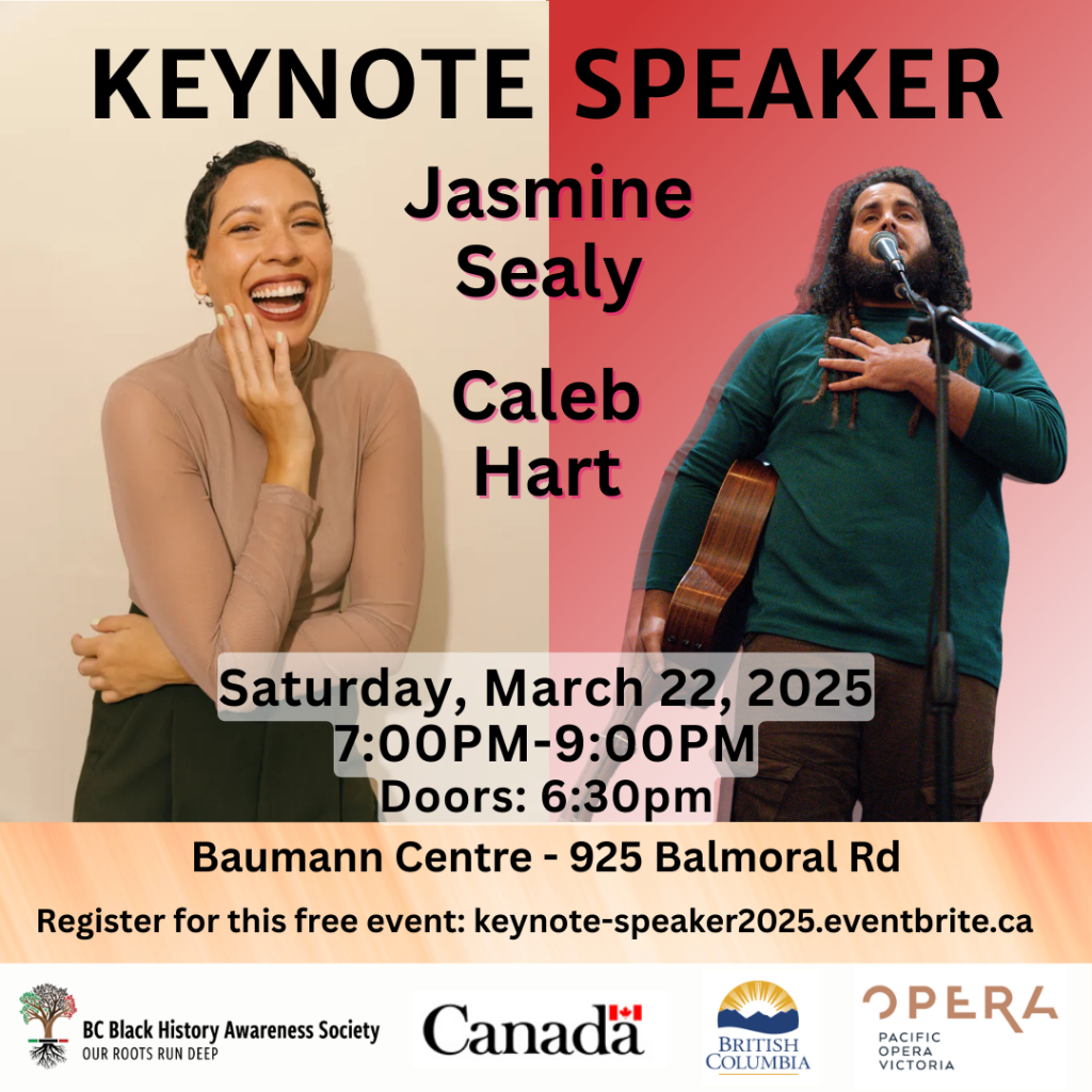 Black lettering on background of pastel swirls and glitter. Left is woman upper-torso smiling. Right is man with guitar