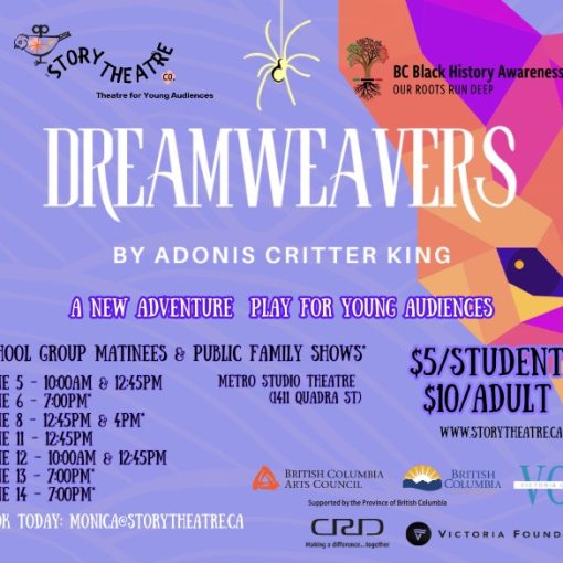 poster with light blue background, pink background, black text and some white text outlined in blue