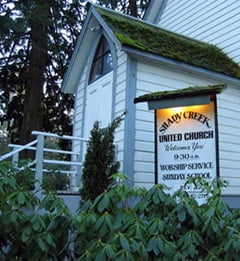 Shady Creek Church in Central Saanich