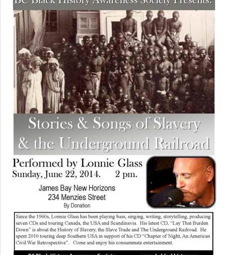 Lonnie Glass Songs & Stories about Slavery and the UGRR