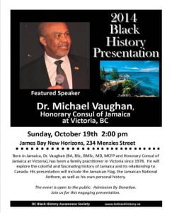 Event Poster with image of Dr. Vaughn and event details
