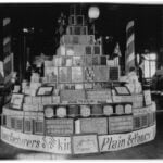 pyramid display of cookies, fancies, baked goods, crackers