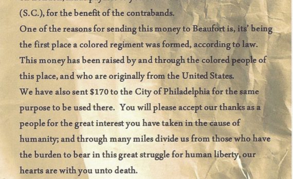 hand-written letter on faded writing paper