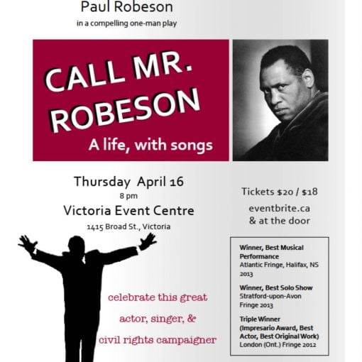 Poster white background image of Aluko and header white caps on burgundy background, lower half event details