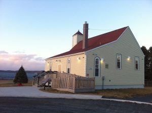 Church with clapboard siding