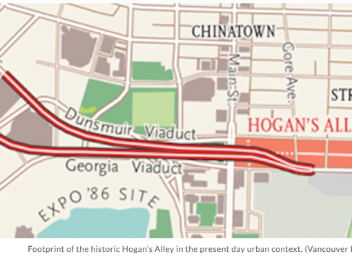 map showing streets and landmarks