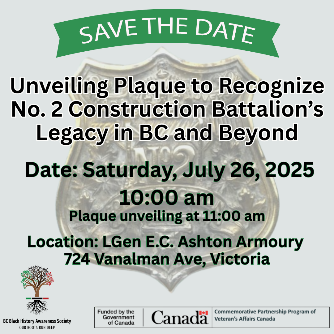 Commemoration of No. 2 Construction Battalion Legacy in BC and Beyond