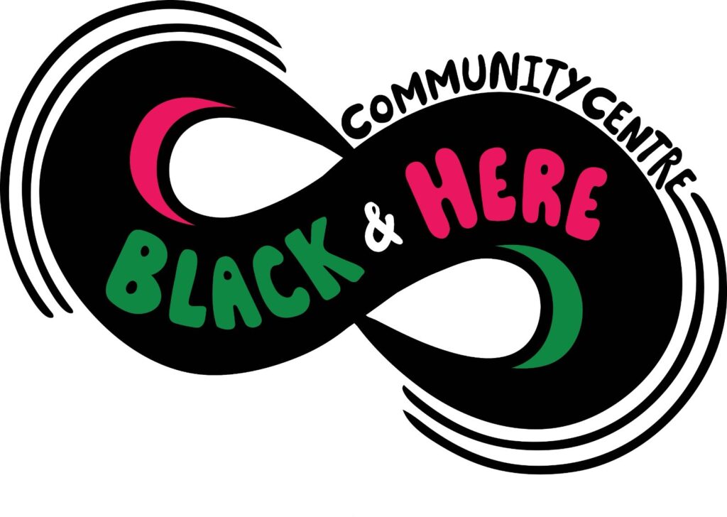 Black S-figure on it's side denoting a continuum with green and red lettering